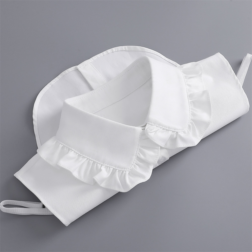 假领子女荷叶木耳边装饰领