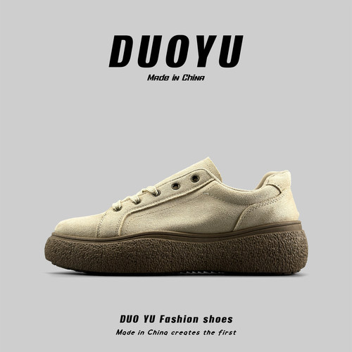 美式复古厚底板鞋休闲时尚运动鞋