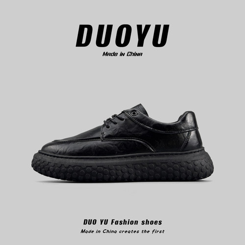 复古厚底休闲皮鞋秋季新款小皮鞋