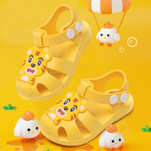 软底卡通宝宝婴儿防滑尿不湿拖鞋 男女童凉鞋 学步儿童包头塑料凉鞋