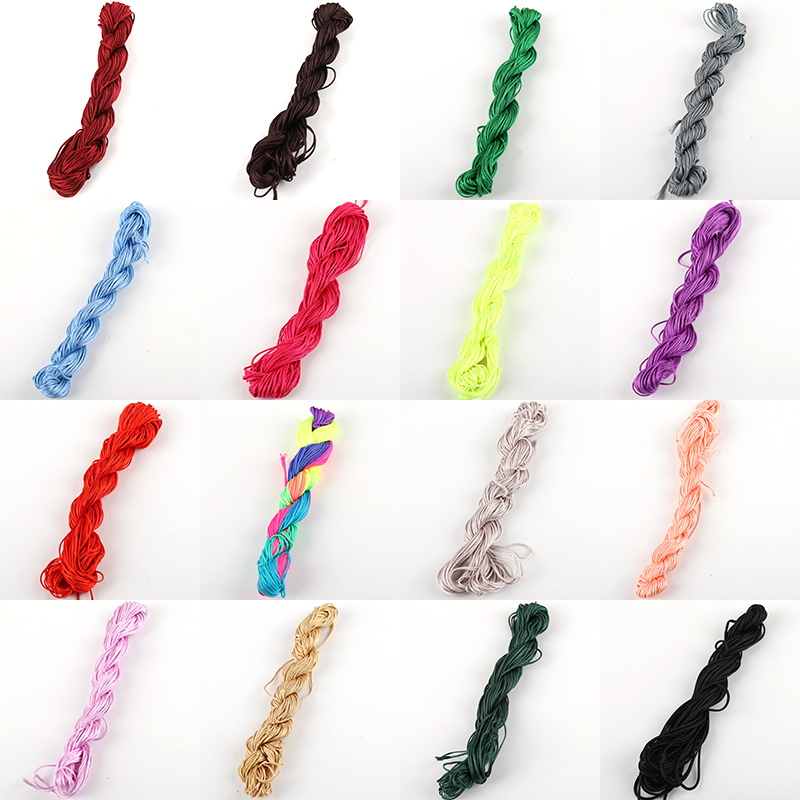 diy玉线中国结编织绳子星月穿珠