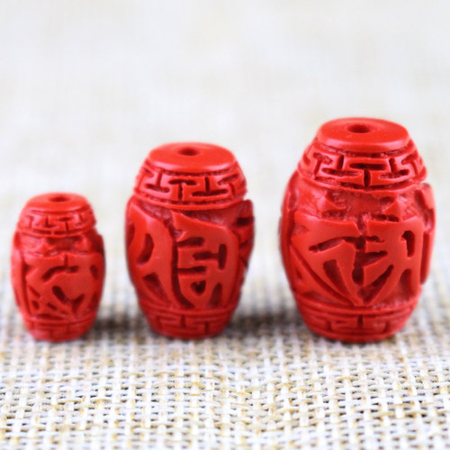 六字真言桶珠瑞晨朱砂红砂