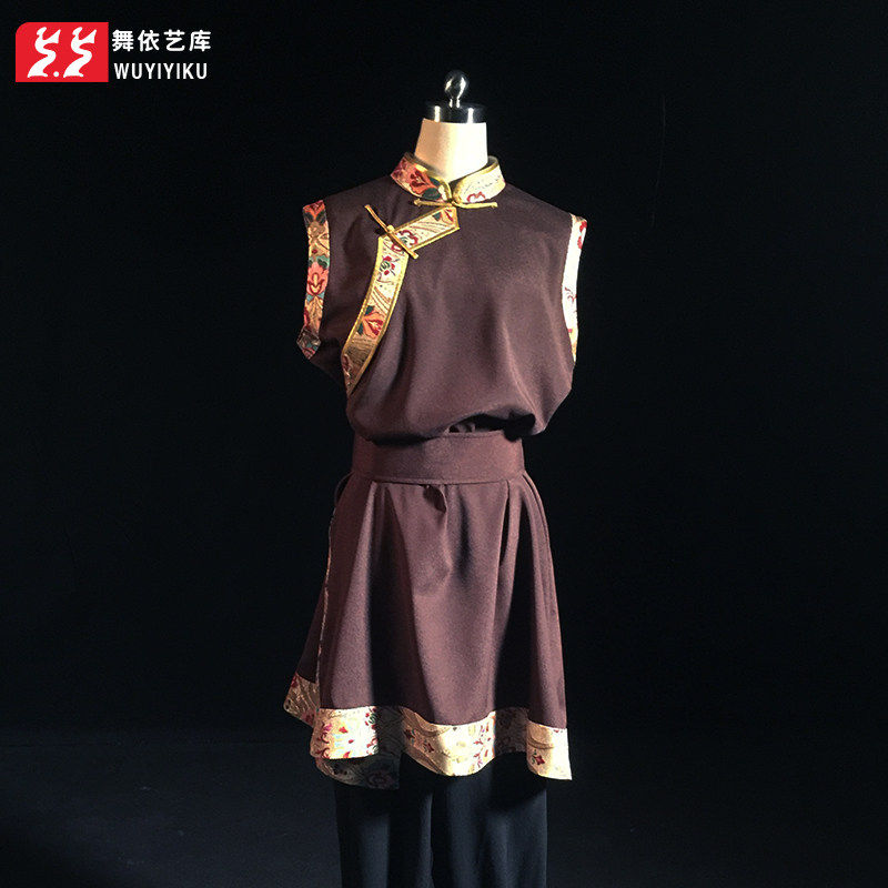 舞依艺库藏族男士演出服定制