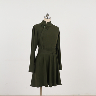 蒙族舞蹈演出服装 女成人艺考表演服舞台民族风练功服飘逸大摆裙