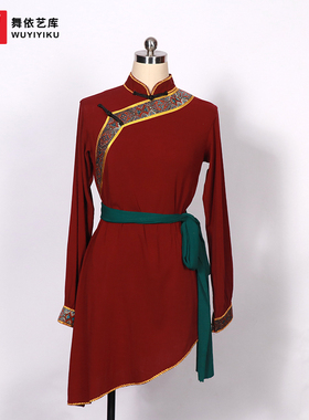 舞依艺库蒙族舞蹈服装艺考演出服女成人练功服藏族少数民族筷子舞
