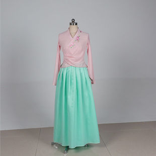 舞依艺库朝鲜族舞蹈服装女上衣民族舞练功服定制刀舞演出表演服装