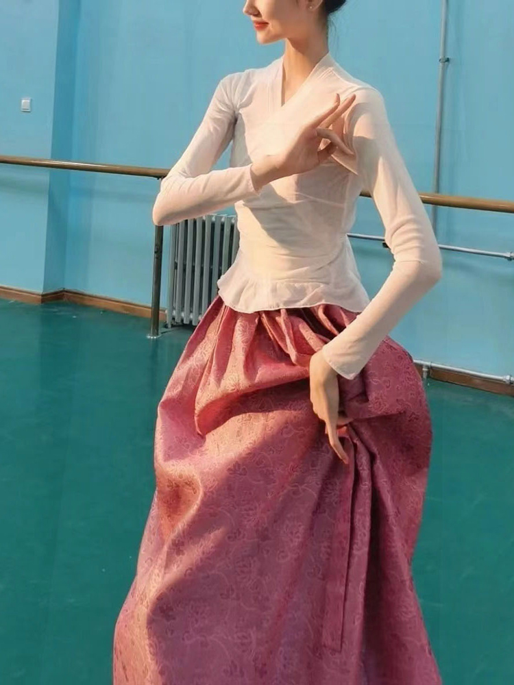 舞依艺库朝鲜舞裙上衣朝鲜舞蹈服