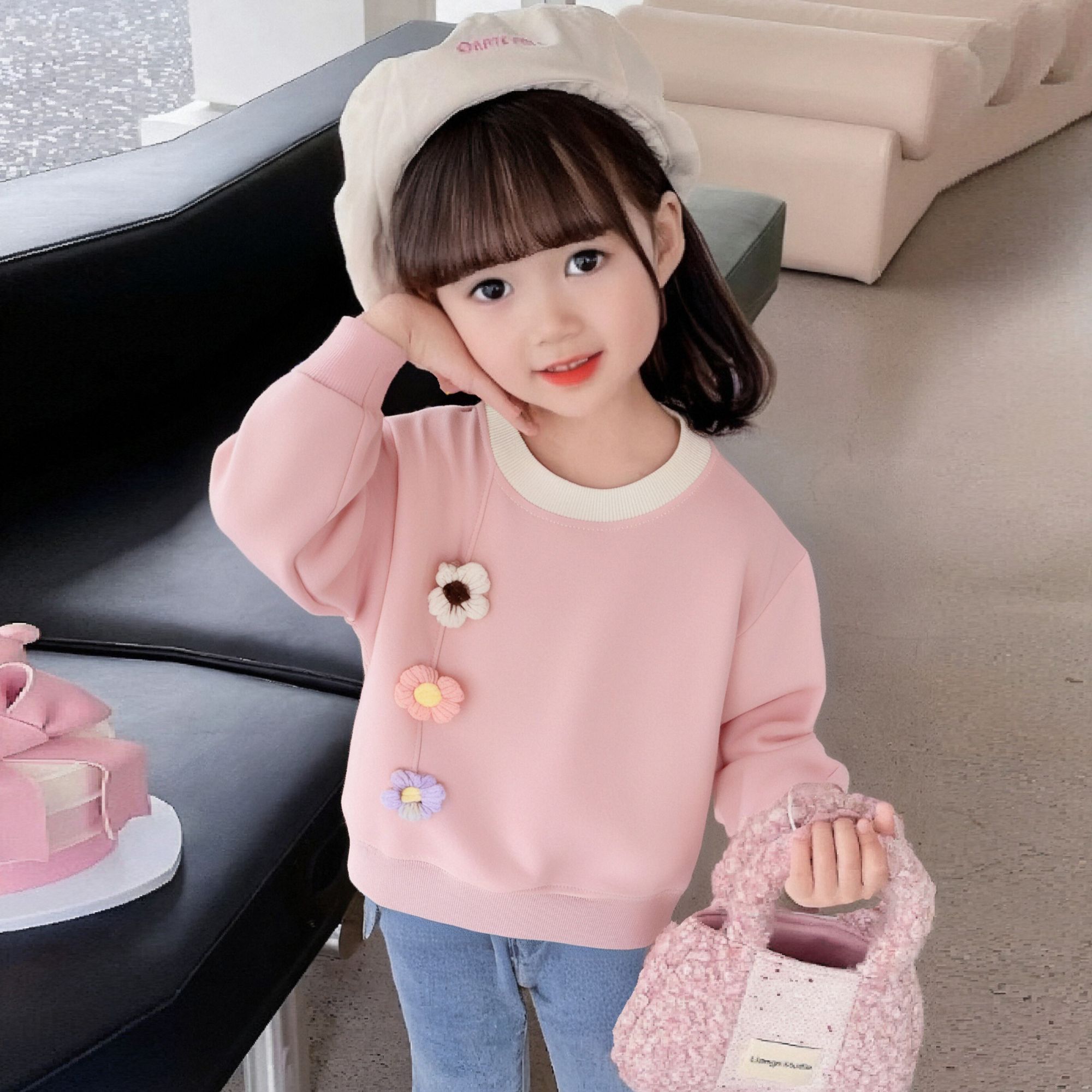 女童卫衣春秋款2026新款女孩图片