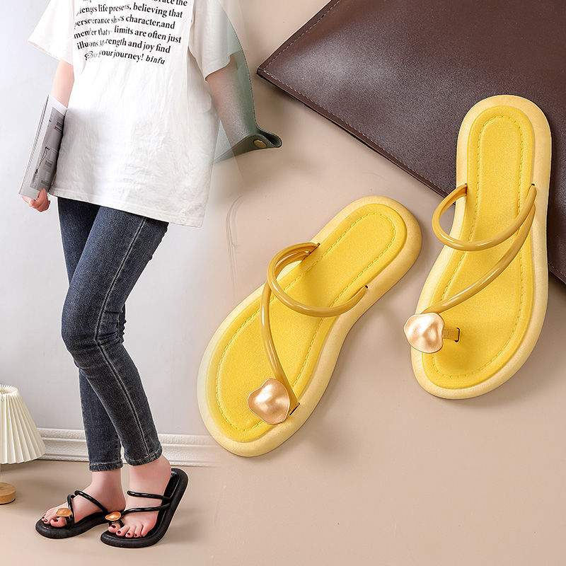 人字拖女夏季超火韩系百搭时尚外穿一字拖高颜值闺蜜度假休闲凉拖