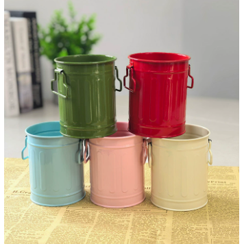 圆柱形铁艺笔筒创意桌面收纳桶多功能文具笔架化妆刷收纳神器花盆,文具电教/文化用品/商务用品,笔筒,淘宝优惠券,粉丝福利购,淘宝优惠卷