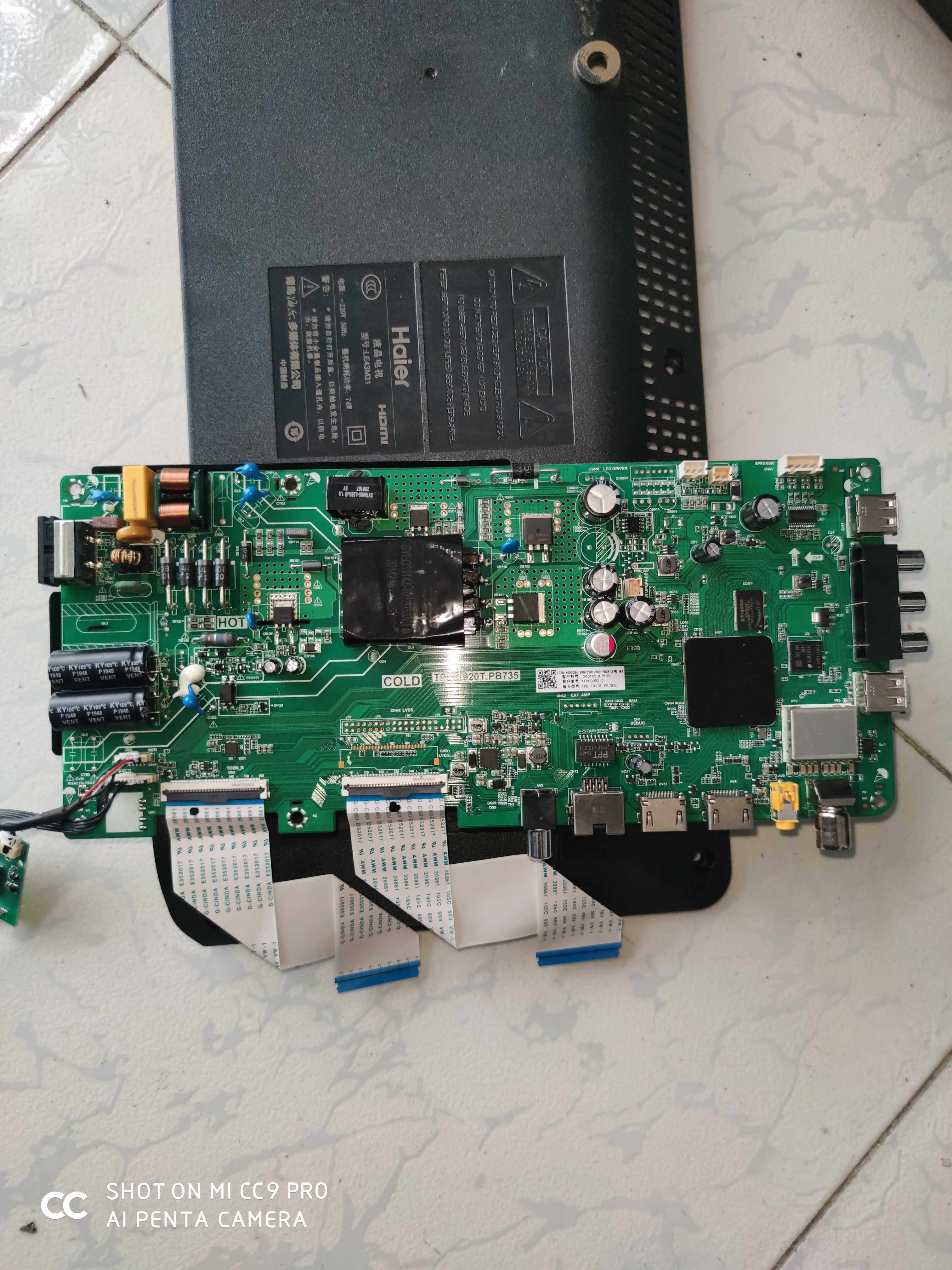 海尔LE43M31主板 TPD.T920T.PB735 配屏  PT430CT02-1 - 实物图