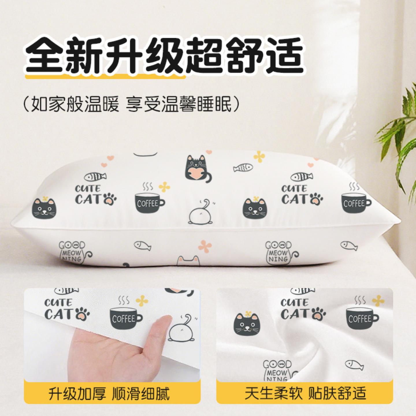 一次性加厚加大双人枕套套装
