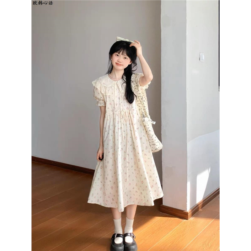 学院风娃娃领小个子连衣裙夏季新款温柔风甜美初恋少女收腰娃娃裙,女装/女士精品,连衣裙,淘宝优惠券,粉丝福利购,淘宝优惠卷