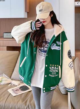 早春棒球服棉女秋冬季2024