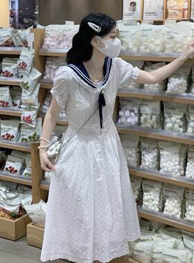 少女学院风日系海军领JK连衣裙2025夏装新款初高中学生纯棉公主裙