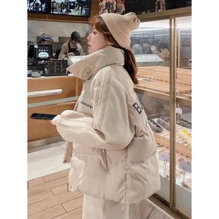 新款2025年流行羽绒棉服女小个子港风短款韩版学生面包服棉衣外套