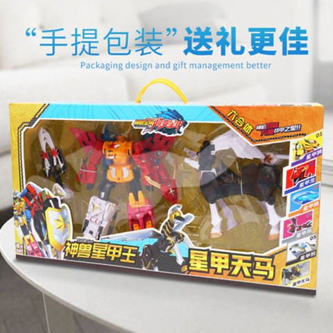 新南星神兽金刚拼装合体变形玩具