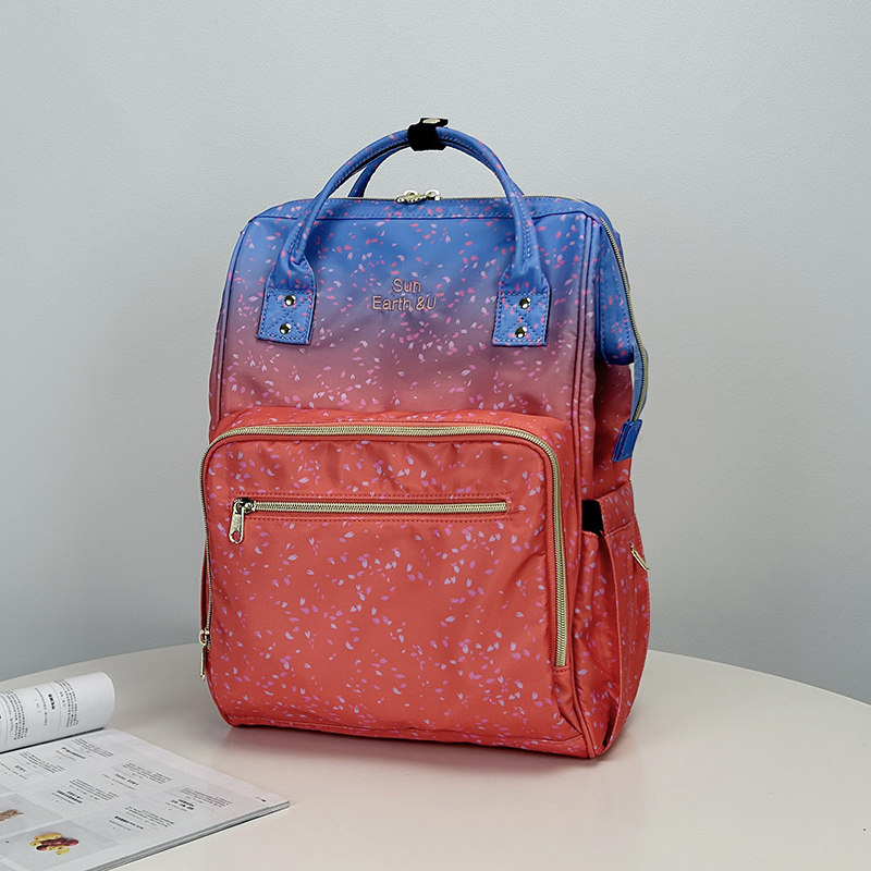 日本乐天sunearth&u正品妈咪包双肩包女大容量超轻便母婴包外出包