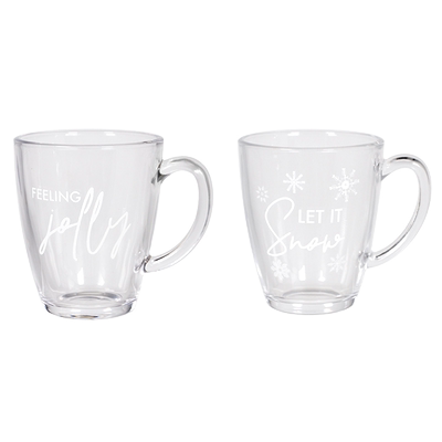 PHIPHY带把手玻璃钢化马克杯