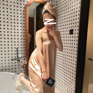 浴帽套装 可穿可裹速干吸水浴裙 纯欲性感浴巾女 Missking夏季