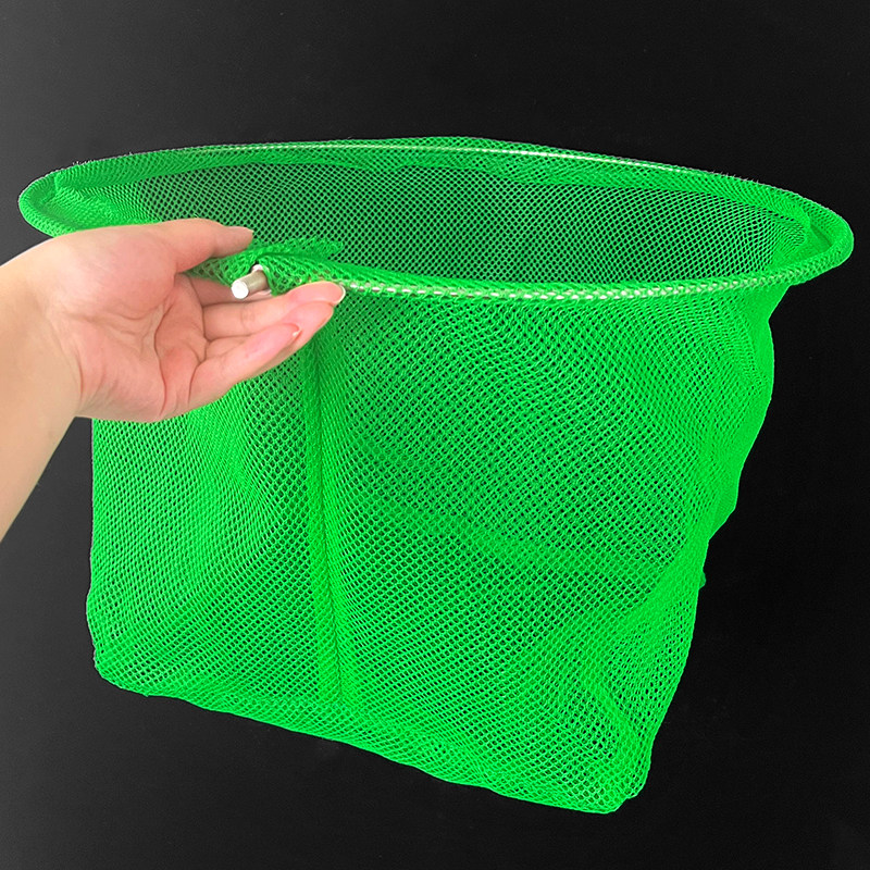 实心不锈钢抄网头小网眼小孔捞鱼网兜渔具配捞鱼抄鱼抄网圈鱼捞网