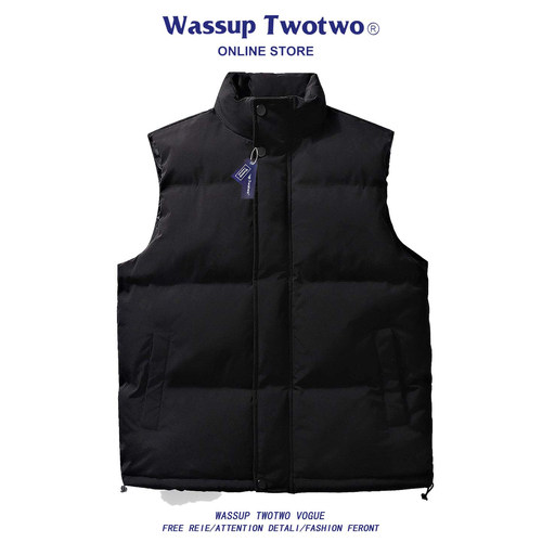 WASSUPTWO冬季新款无性别棉马甲