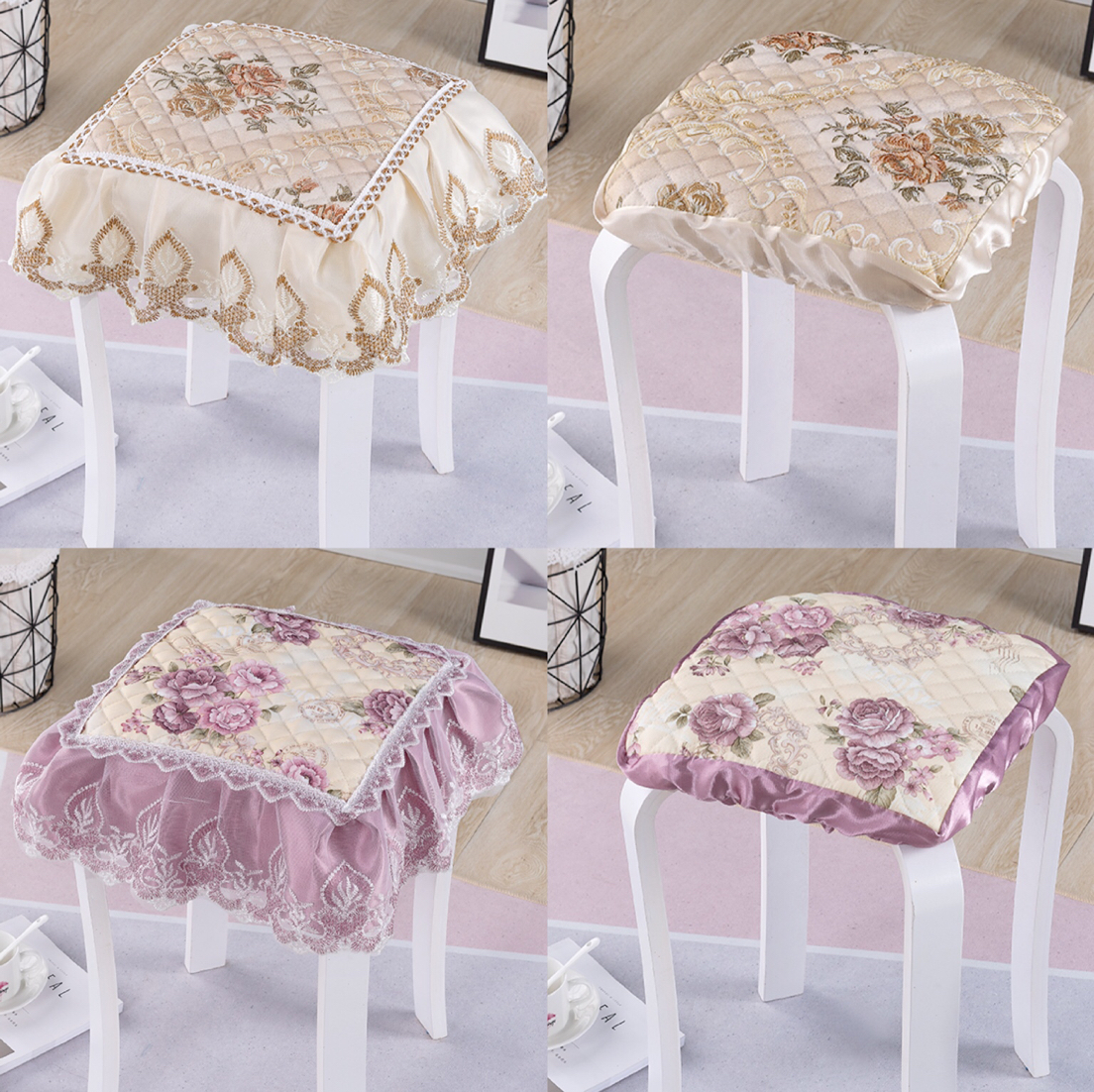 方凳子坐垫学生凳椅子盖巾梳妆台