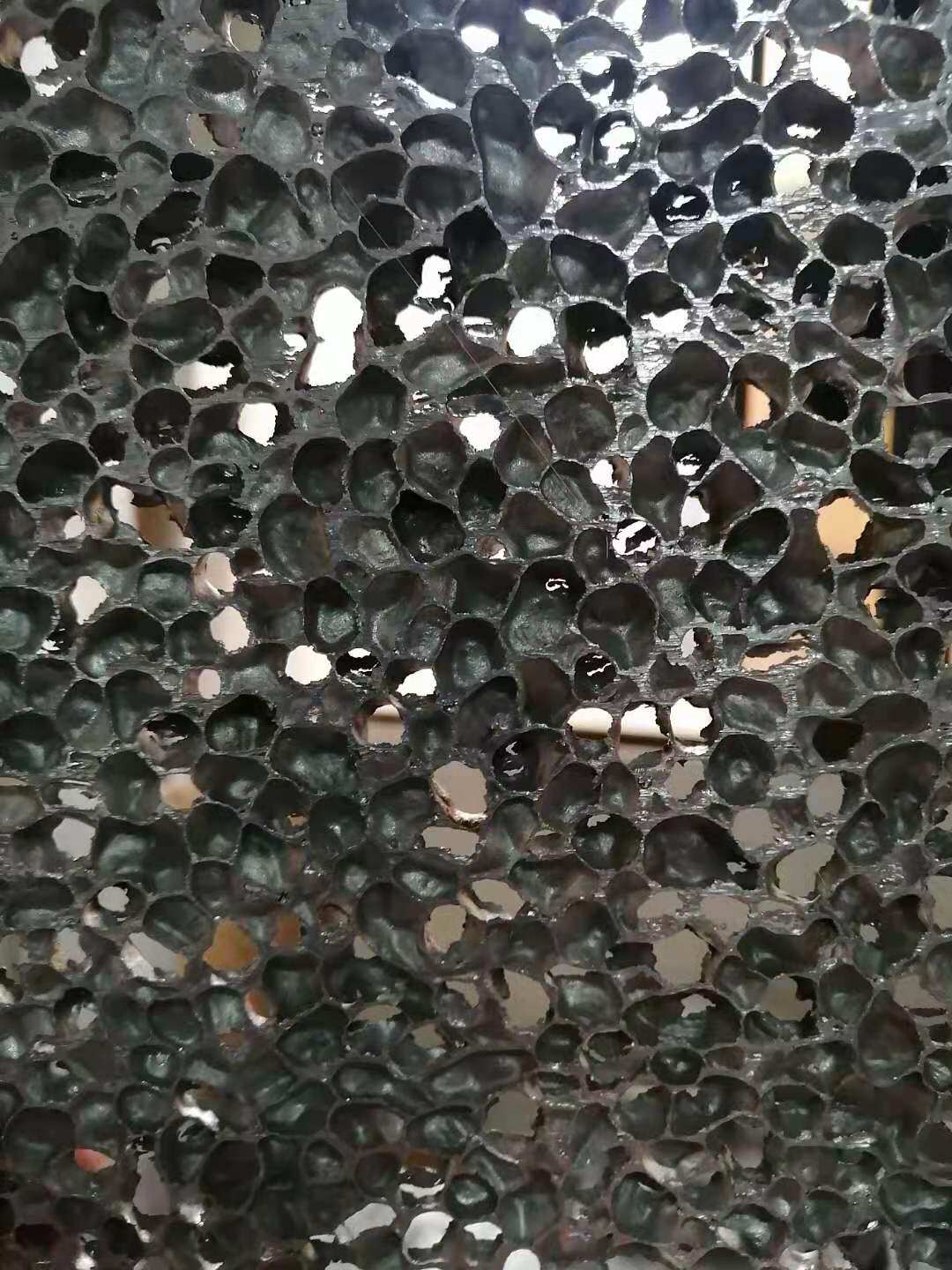 通孔发泡铝透光高档装修超好的新型材吸音隔音缓冲开孔泡沫铝板材