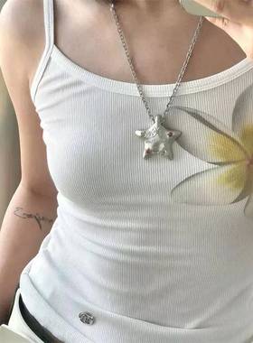 幸运星星星多巴胺小星星项链冷淡五角星长款卫衣链个性配饰百搭