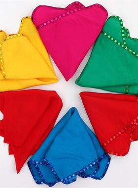 安徽花鼓灯舞蹈手绢花东北秧歌二人转八角巾舞蹈考级专用表演道具