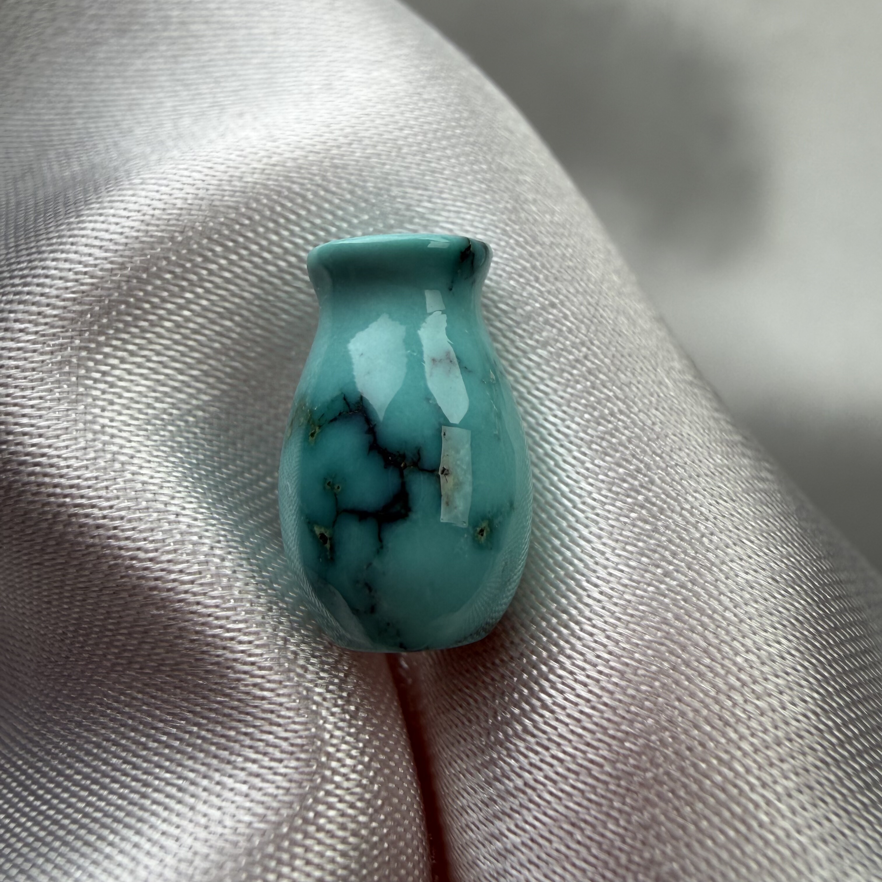 绿松石水草纹宝瓶7.9mm长12.5mm湖北原矿瓷釉级隔珠配饰,饰品/流行首饰/时尚饰品新,DIY配件,淘宝优惠券,粉丝福利购,淘宝优惠卷