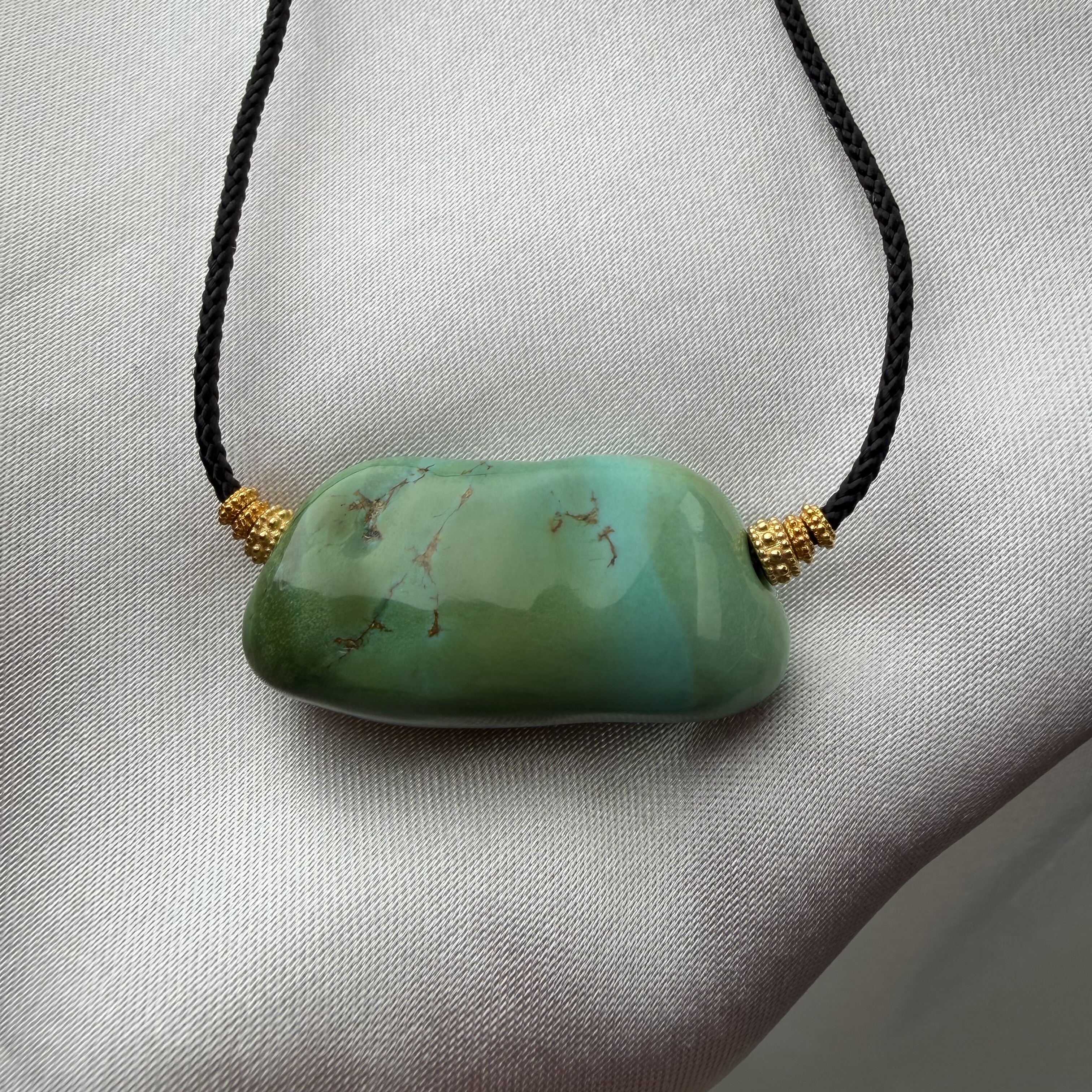 绿松石吊坠水波纹三彩马蹄珠长32mm宽15.2厚13原矿瓷釉级锁骨11g,饰品/流行首饰/时尚饰品新,DIY配件,淘宝优惠券,粉丝福利购,淘宝优惠卷