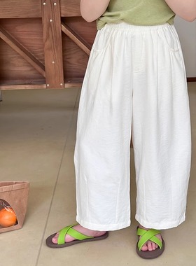 亲子款奶皮裤~女童软软糯糯春秋长裤儿童百搭好穿纯色韩版休闲裤