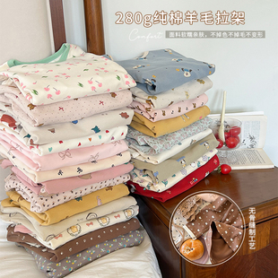 男女童A類純棉秋冬保暖內(nèi)衣套裝 兒童無(wú)骨睡衣 寶寶家居服秋衣秋褲