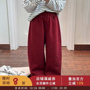 舒适纯棉休闲裤 宝宝裤 2025秋季 洋气长裤 子 儿童韩版 依依妈女童秋装