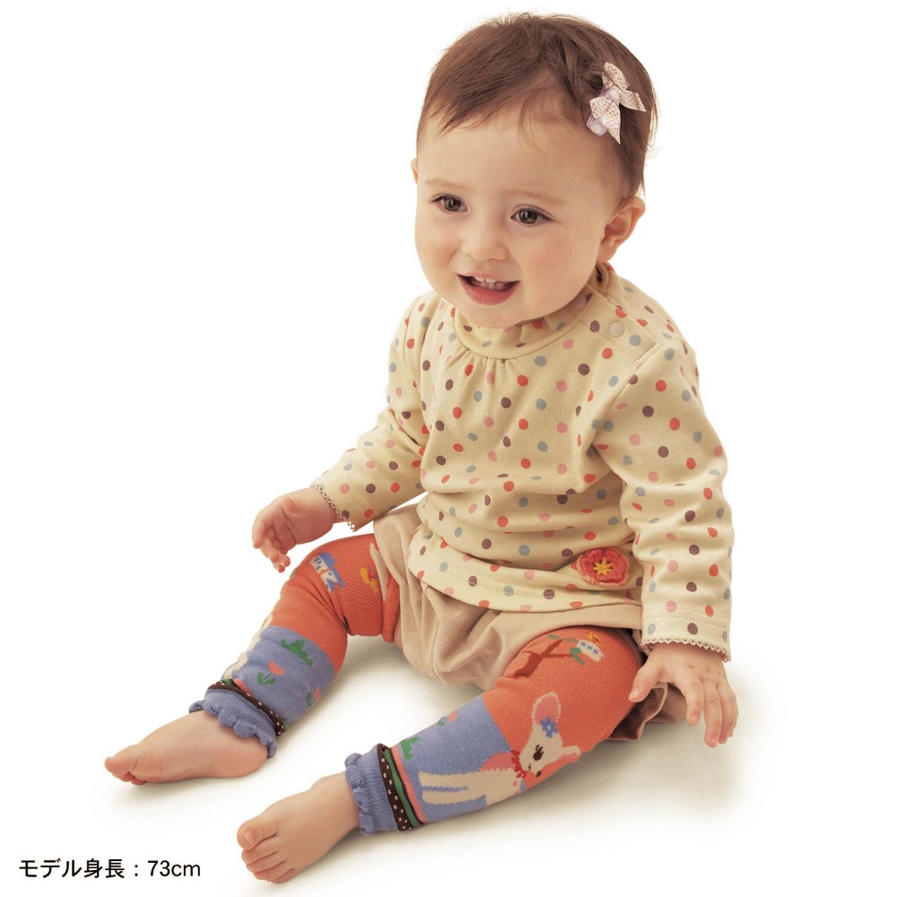 Korean version of socks fall and winter baby socks children's hosiery socks baby knee warm cotton cartoon cotton crawling anti-wrestling socks