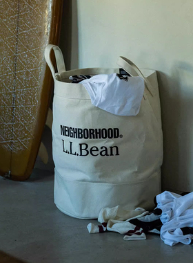 NEIGHBORHOOD NBHD LLBEAN日式折叠大容量洗衣篮衣篓收纳筐脏衣篮
