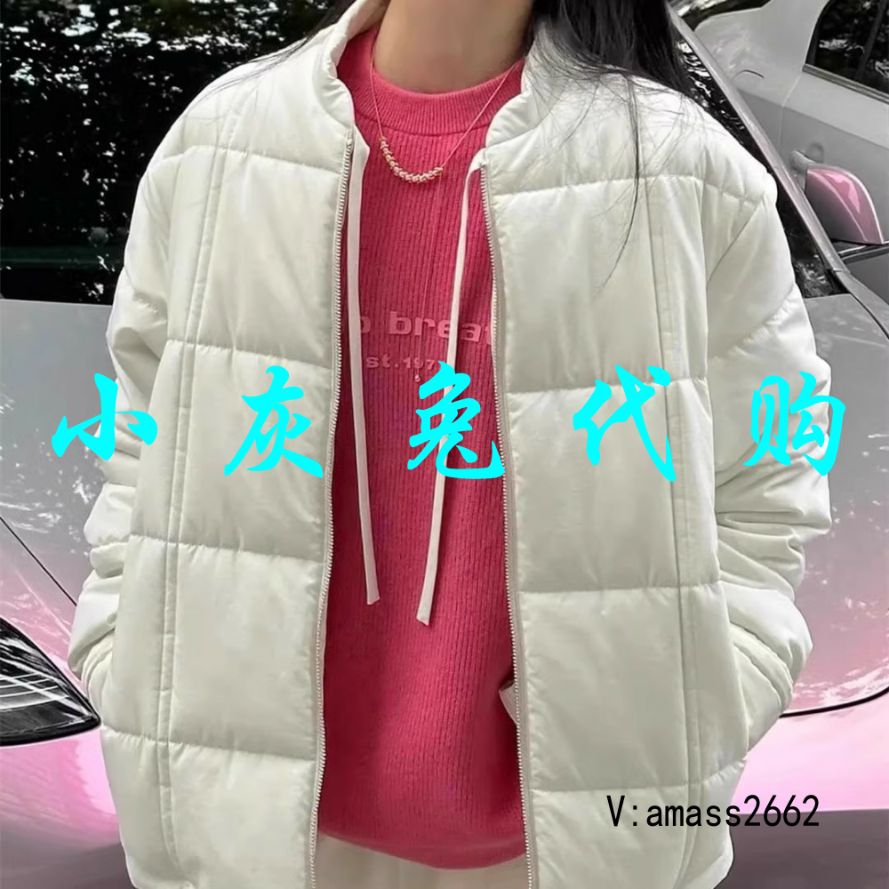 小灰兔代购欧阿玛施女装立领保暖新雪丽棉服1400701-1105071-001