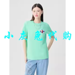 小灰兔正品代购2024夏新款章仔圆领短袖T恤1300356-4214059-
