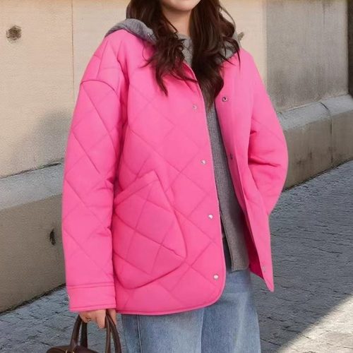 小灰兔正品2025冬新雪丽宽松保暖棉服外套女 5400730-1034055-001