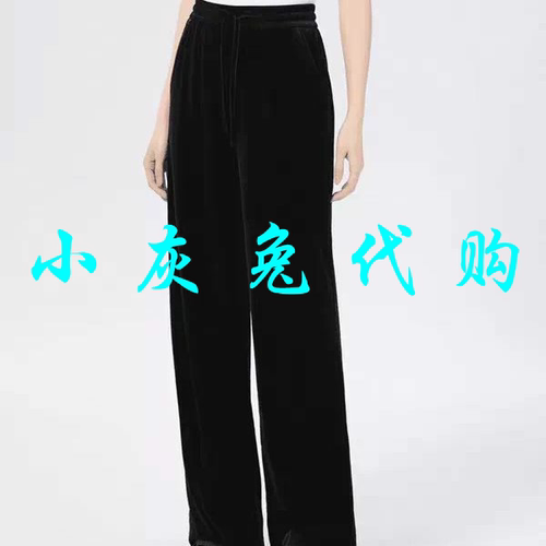 小灰兔代购2026夏经典舒适直筒招牌水面料休闲裤510052-2062811