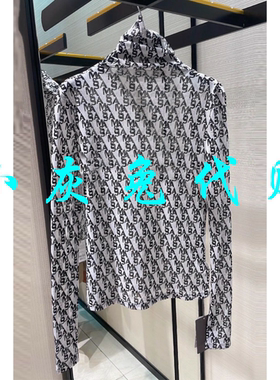 小灰兔正品代购高领字母网纱打底衫女5300587-2A17921-