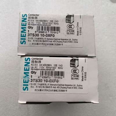 西门子交流接触器3TS30 10-0XFO议价