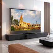 全自动激光电视柜地升屏幕布一体柜智能伸缩隐形家庭影院88 100寸