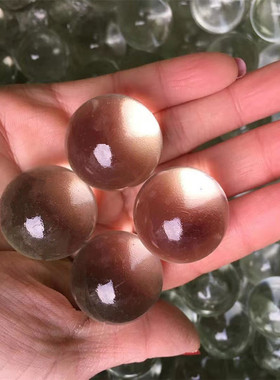 玻璃球珠25mm透明儿童游戏弹珠机专用水晶球彩色16毫米拉丝玻璃珠