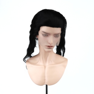 李氏越洋bjd假发马海毛平尖三尖无发缝大背头发坯