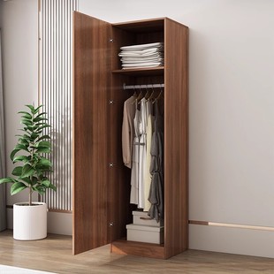 单门衣柜新中式卧室成人小户型夹缝窄柜阳台储物柜简易收纳柜衣橱