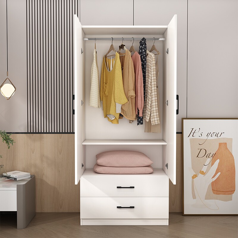 2米高现代简约经济衣柜卧