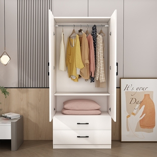 2米高现代简约经济衣柜卧室家用结实衣橱阳台收纳储物美容院宿舍