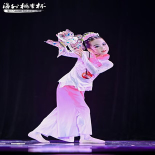 古典舞演出服儿童筝筝纸鸢舞蹈服胶州秧歌剧目服装艺考表演服飘逸
